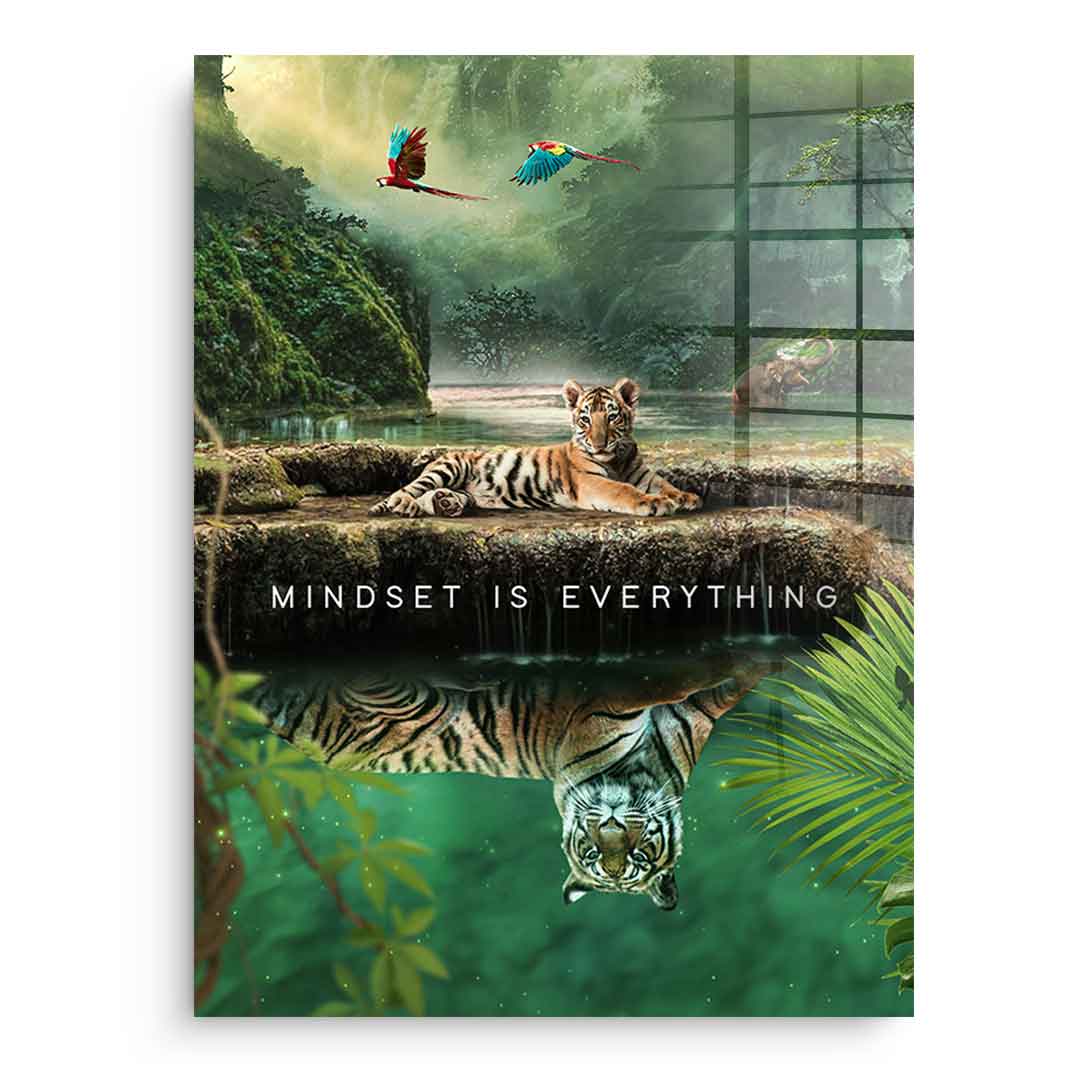 Mindset is Everything #Jungle - Acrylglas