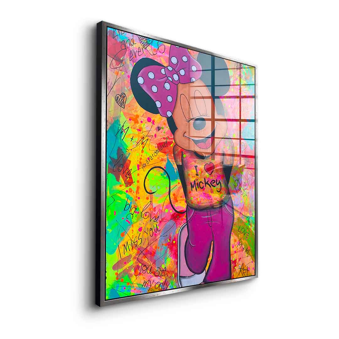 Minnie Loves Mickey - Acrylic Glass