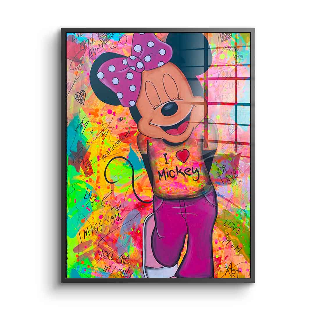 Minnie Loves Mickey - Acrylic Glass