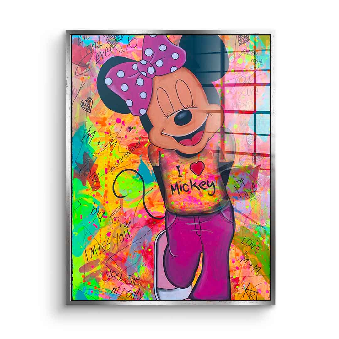 Minnie Loves Mickey - Acrylic Glass