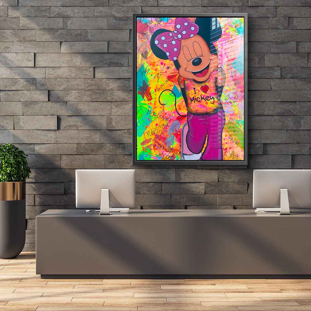 Minnie Loves Mickey - Acrylic Glass