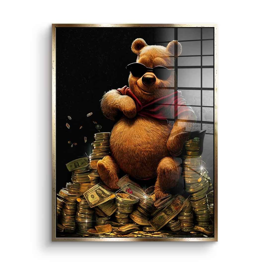 Money Bear - Acrylglas