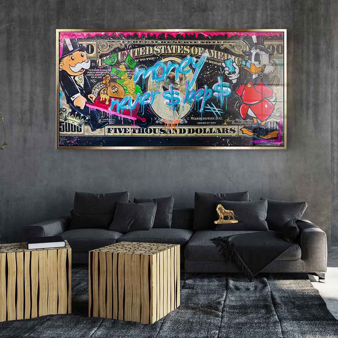 Money Never Sleep 3.0 - Acrylic Glass