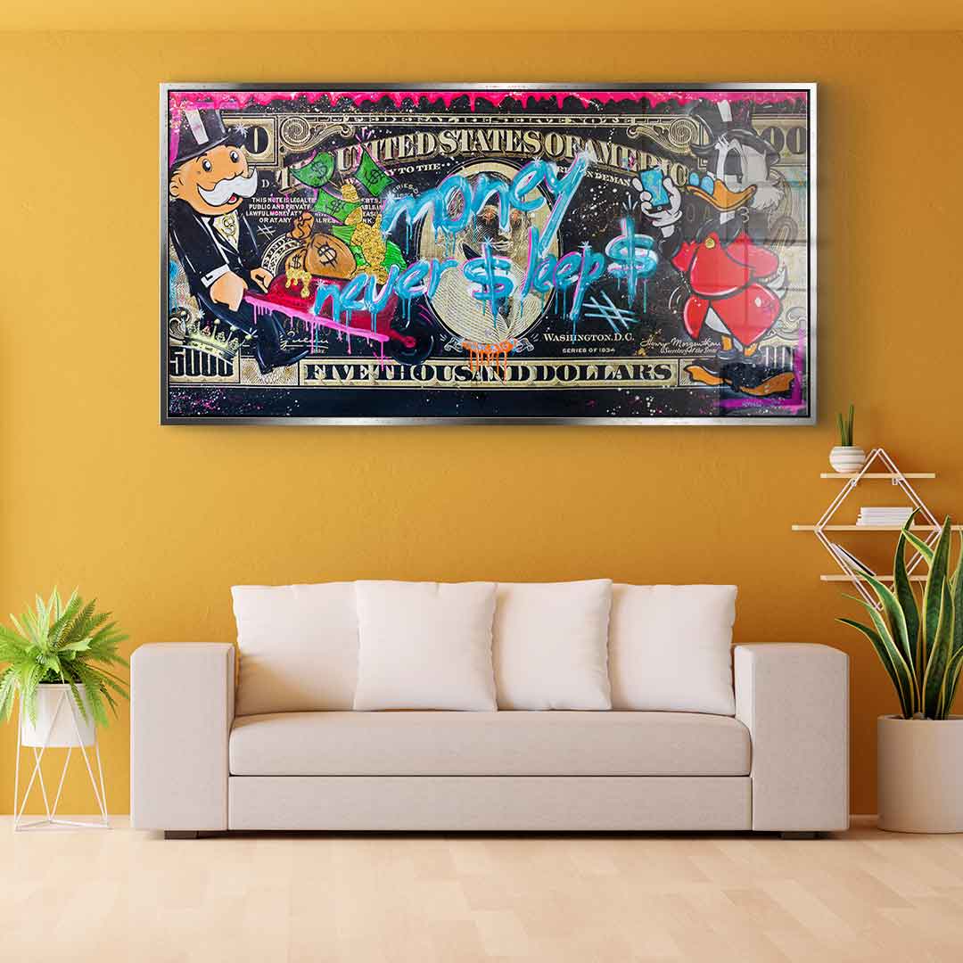 Money Never Sleep 3.0 - Acrylic Glass