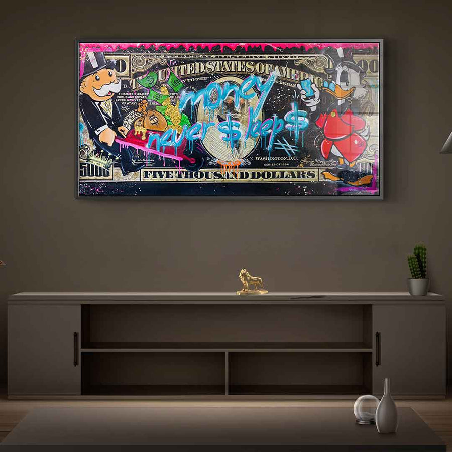 Money Never Sleep 3.0 - Acrylic Glass
