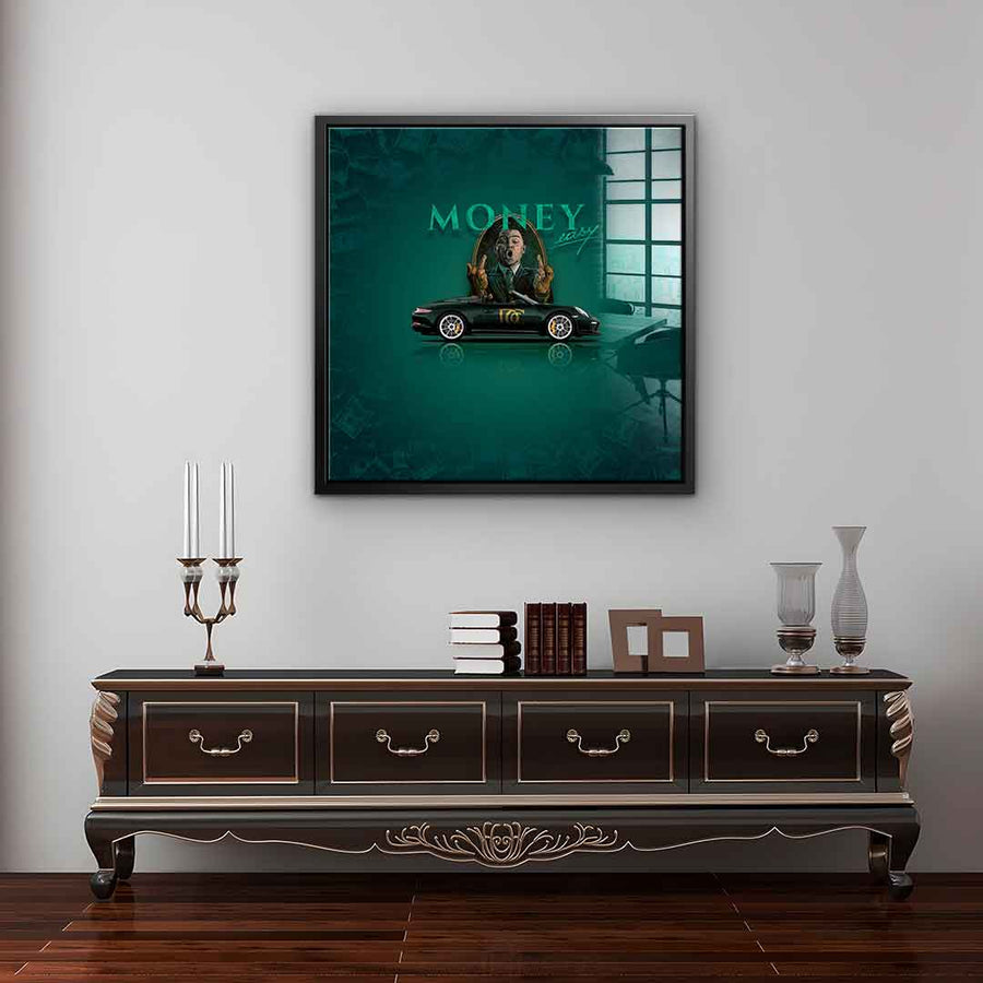 Money easy Green - Acrylic glass