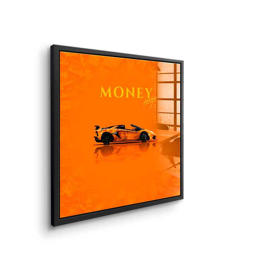 Money easy Yellow - Szkło akrylowe