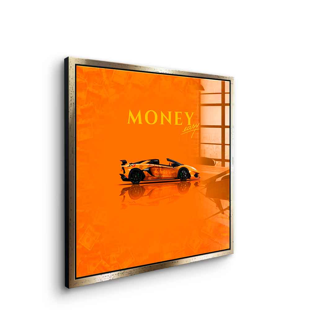Money easy Yellow - Szkło akrylowe