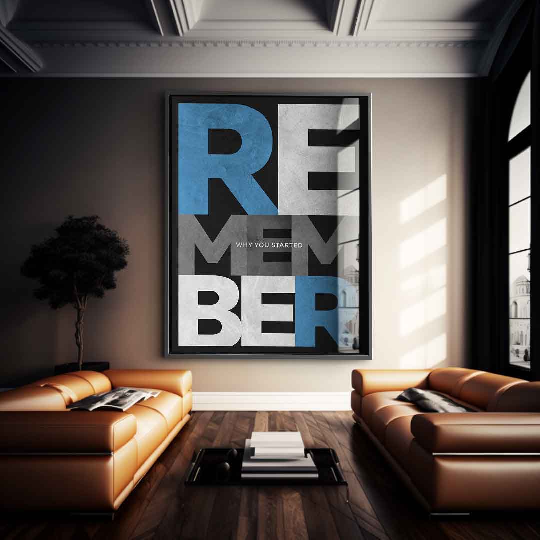 Remember why you started - acrylic glass