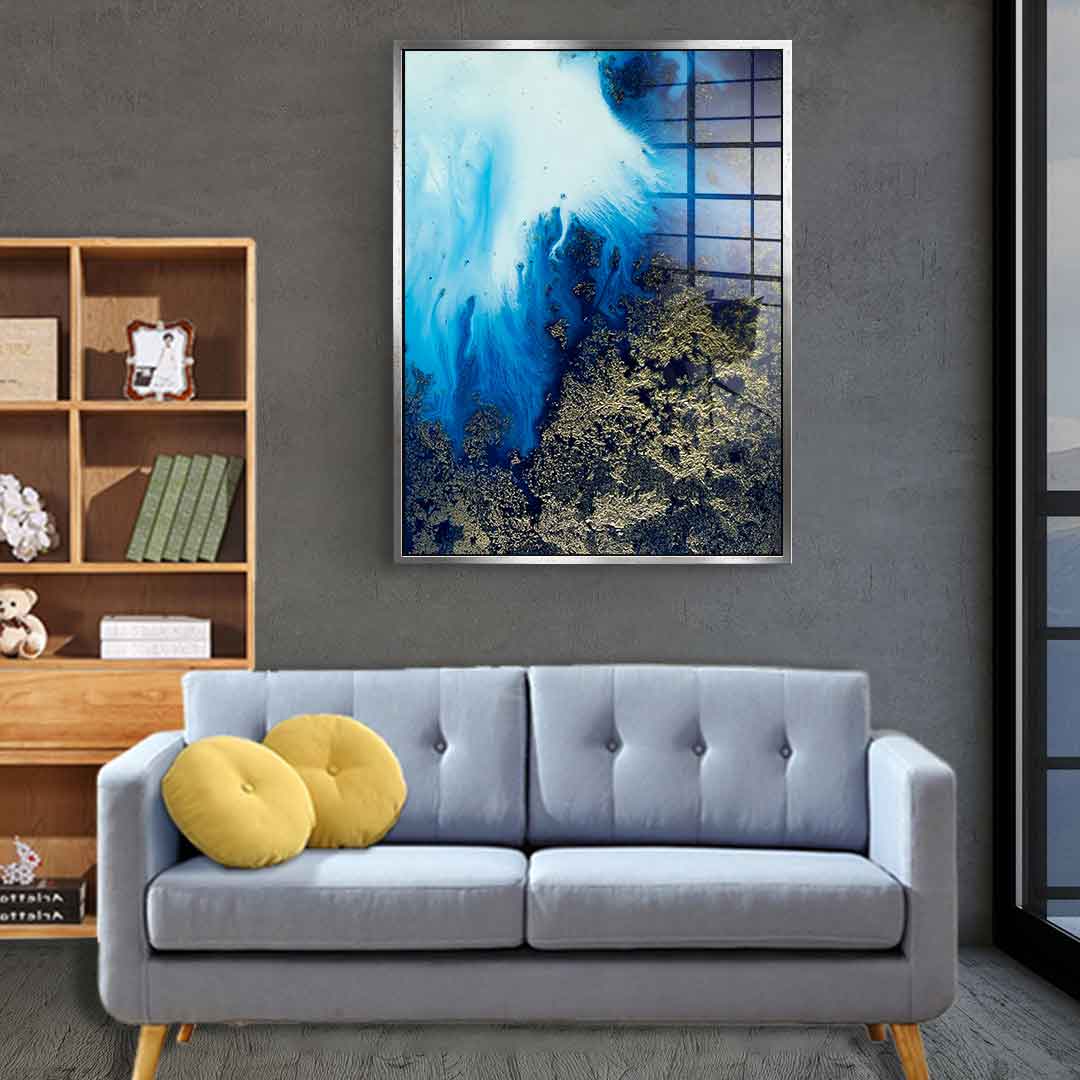 Navy Shimmer - Acrylic glass