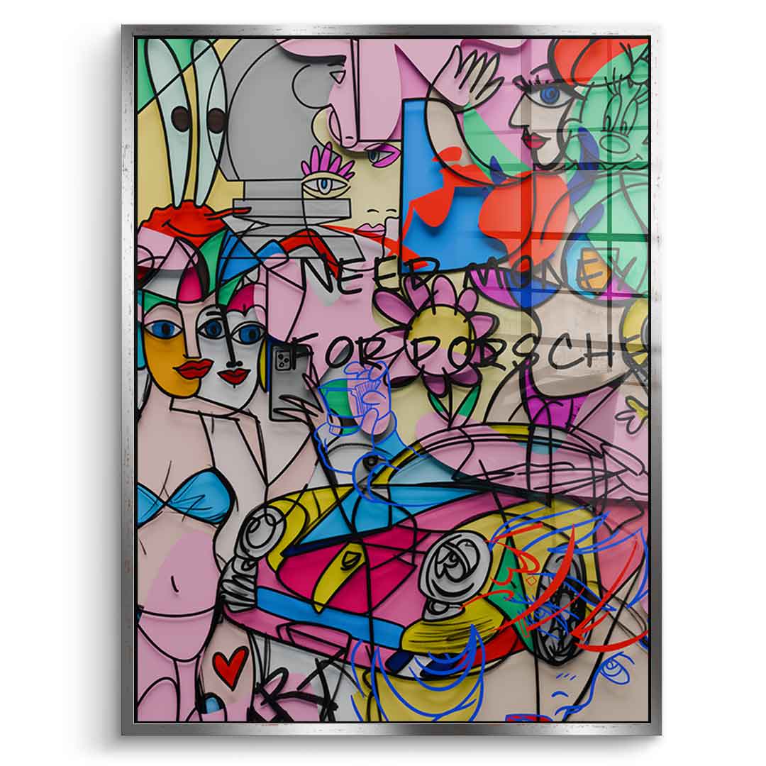 Need Money For Porsche - Acrylglas