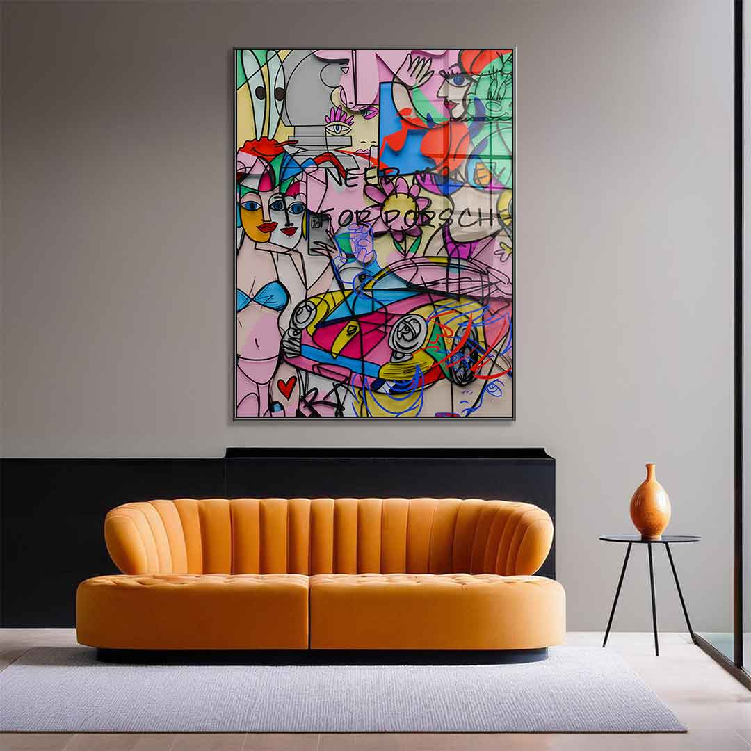 Need Money For Porsche - Acrylglas