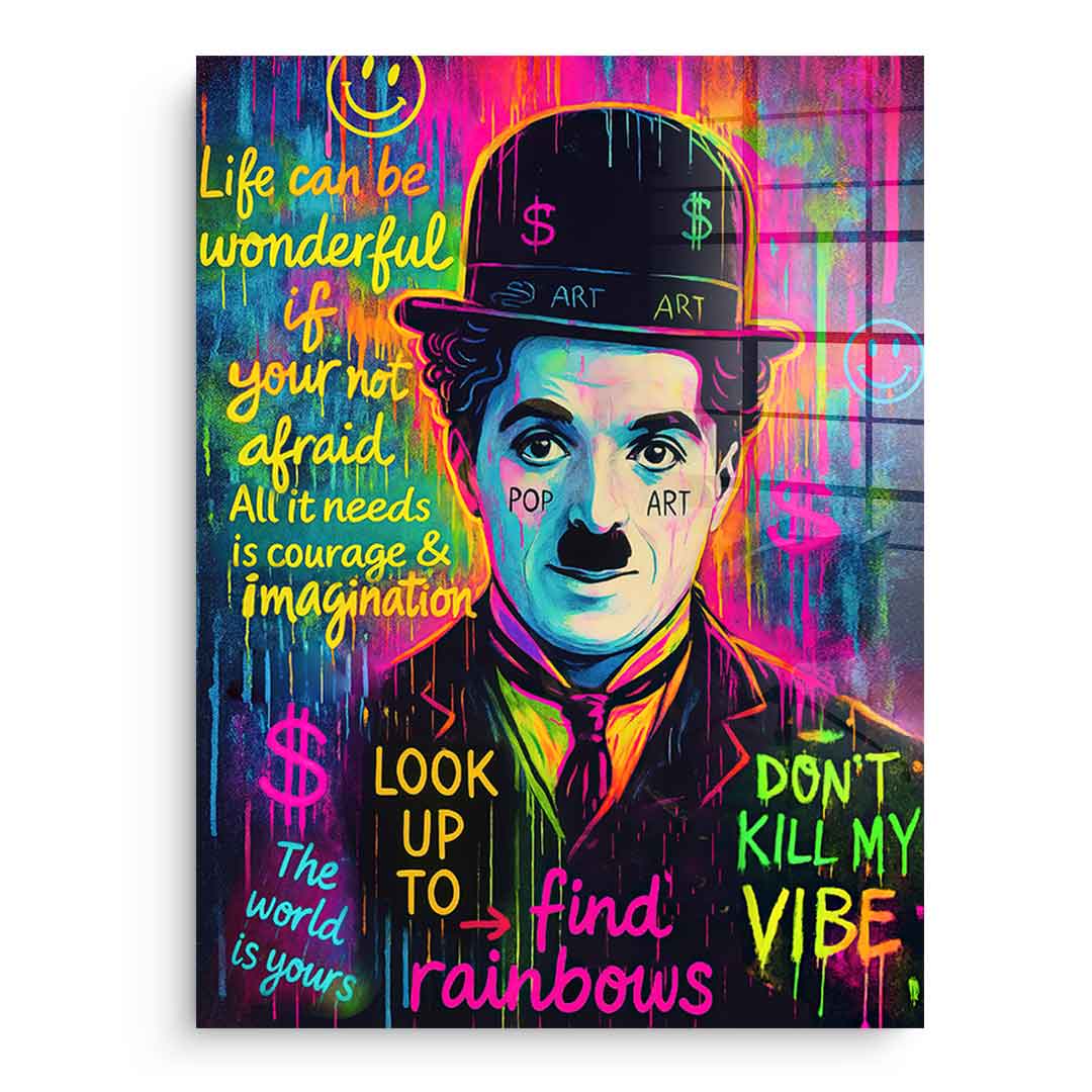 Neon Chaplin - Acrylglas