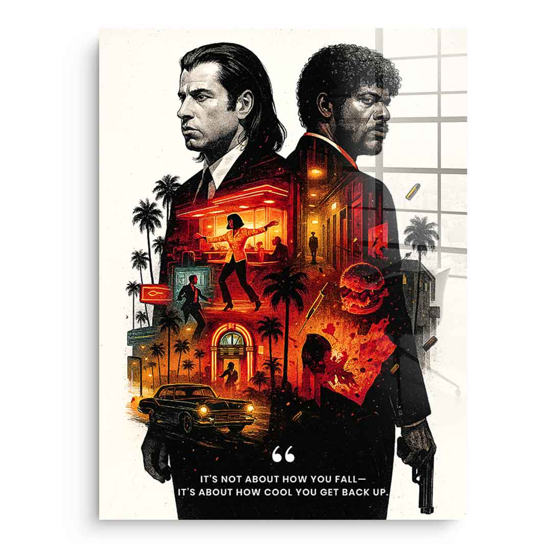 Never Accept Defeat - Acrylglas