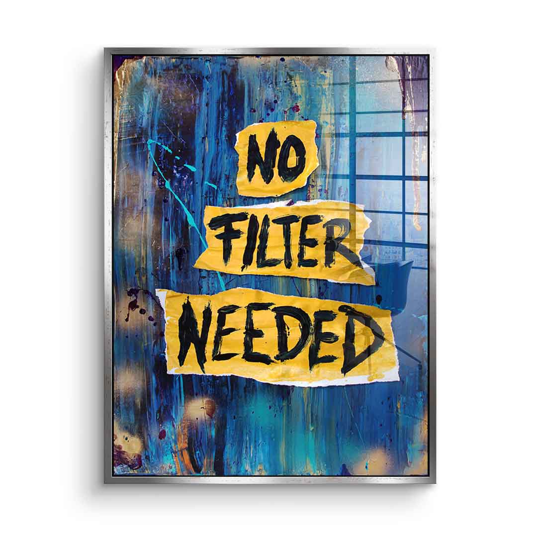 No Filter Needed - Acrylic Glass