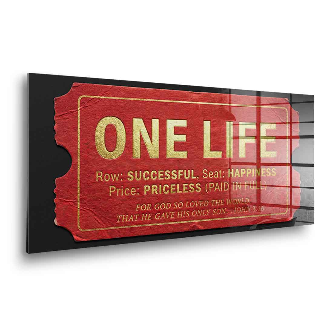 One Life - Acrylglas
