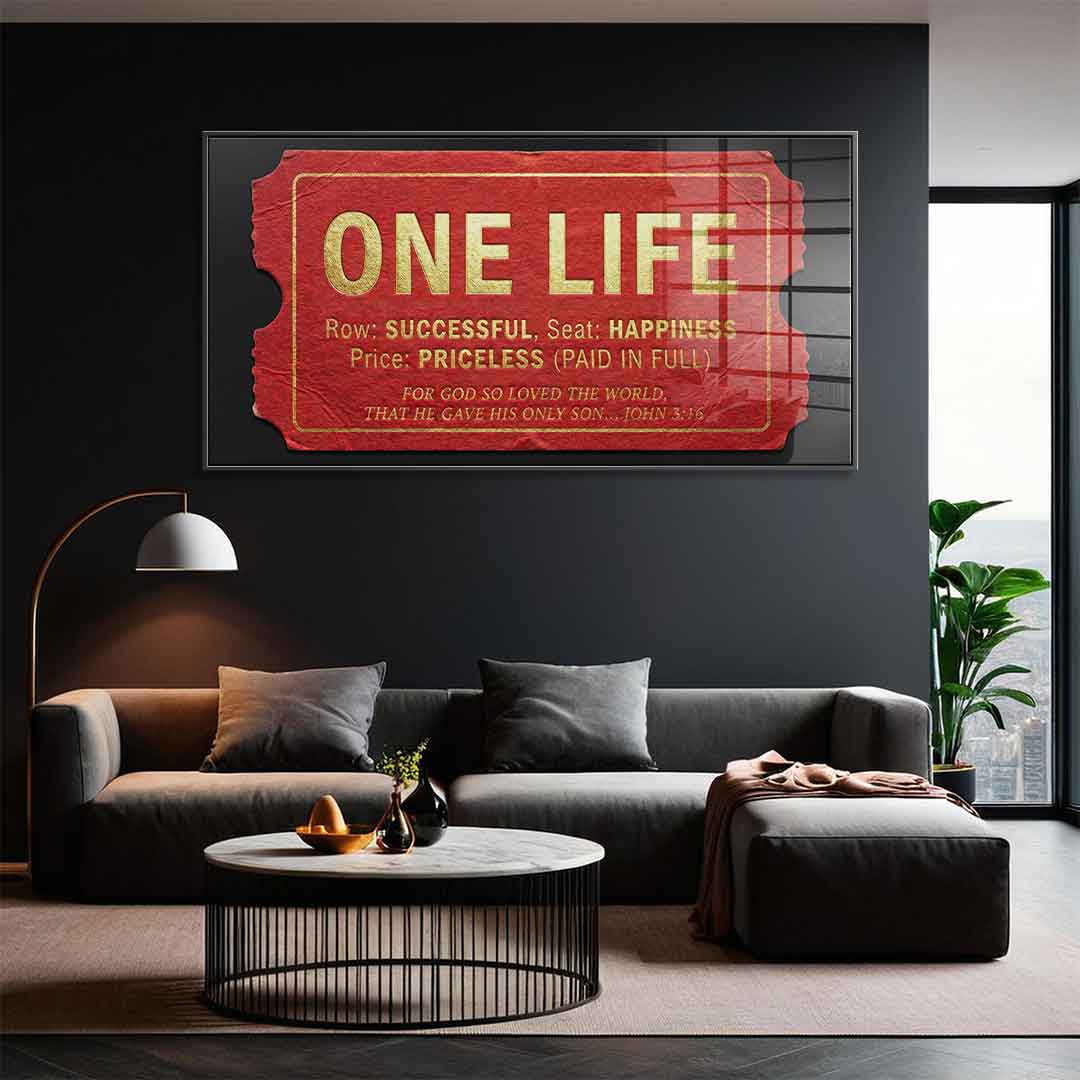 One Life - Acrylglas