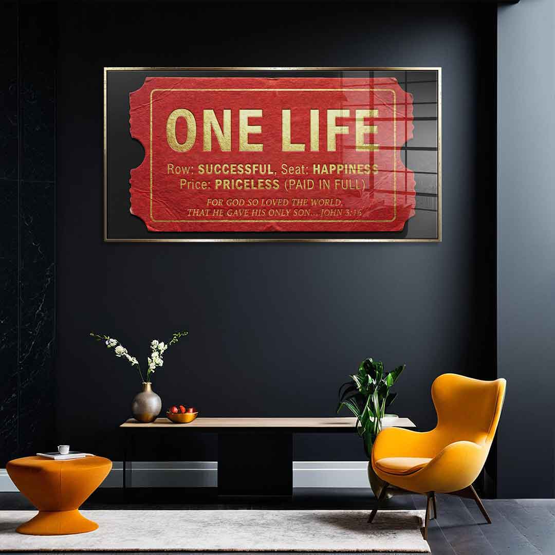 One Life - Acrylglas