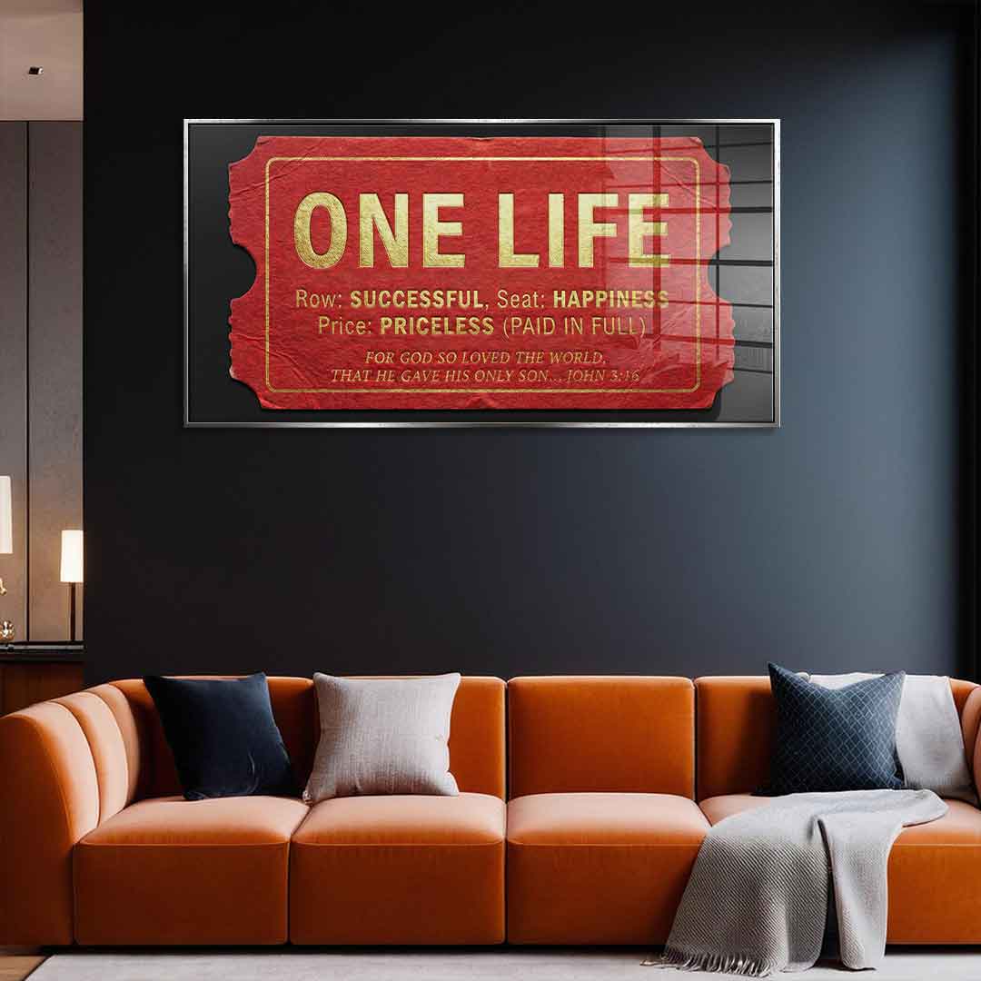 One Life - Acrylglas