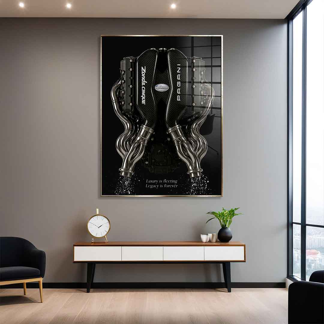 Pagani Engine - Acrylic glass