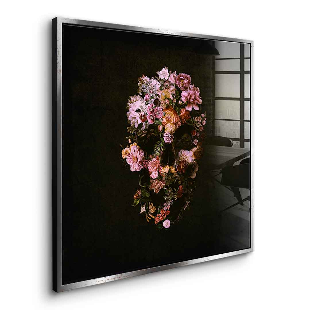 Peachy Skull - Acrylic glass
