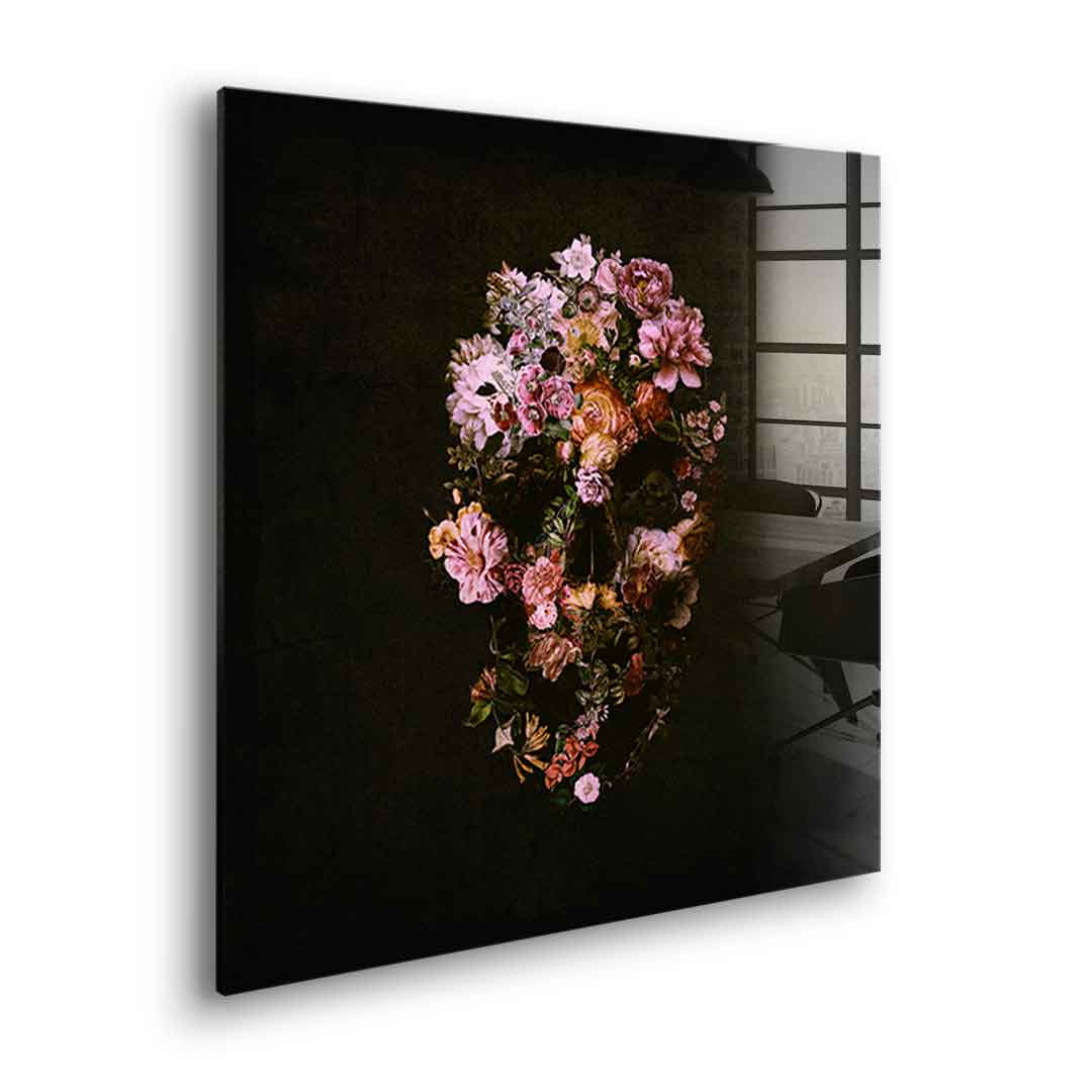Peachy Skull - Acrylic glass