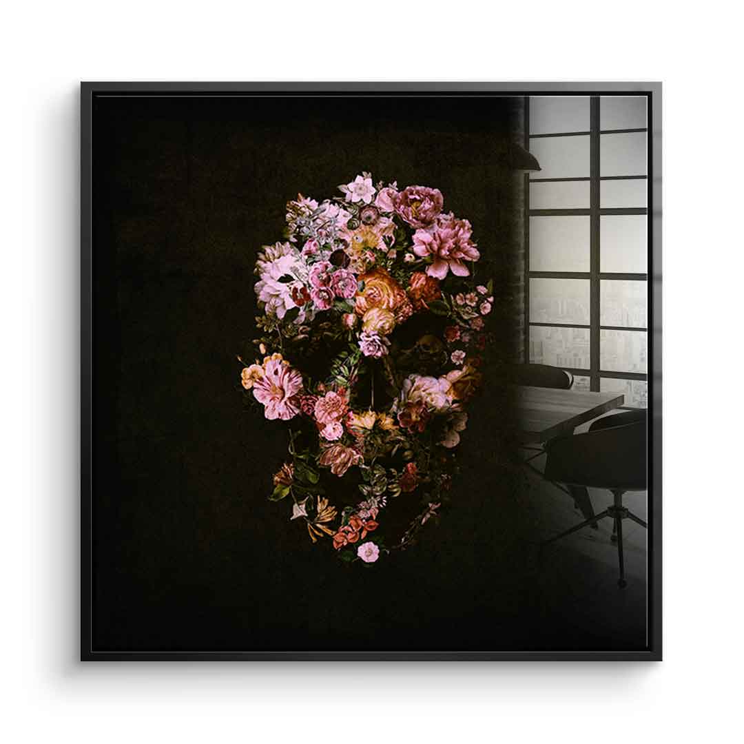 Peachy Skull - Acrylic glass