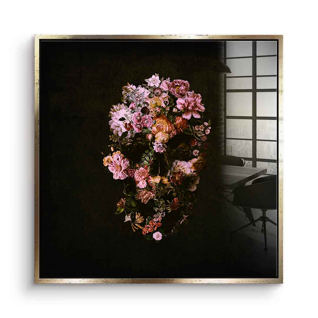 Peachy Skull - Acrylic glass
