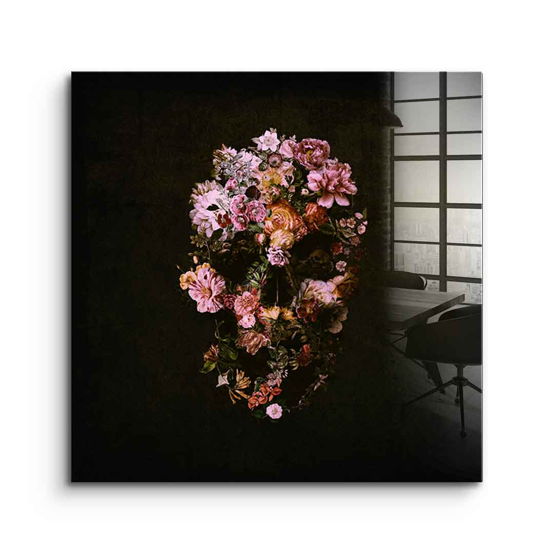 Peachy Skull - Acrylic glass