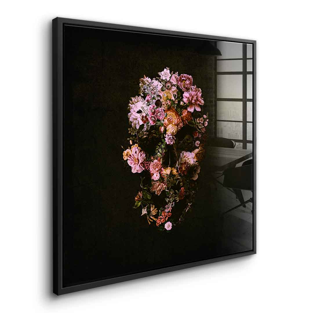 Peachy Skull - Acrylic glass