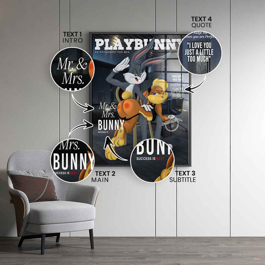 Playbunny Personalisierbar - Acrylglas