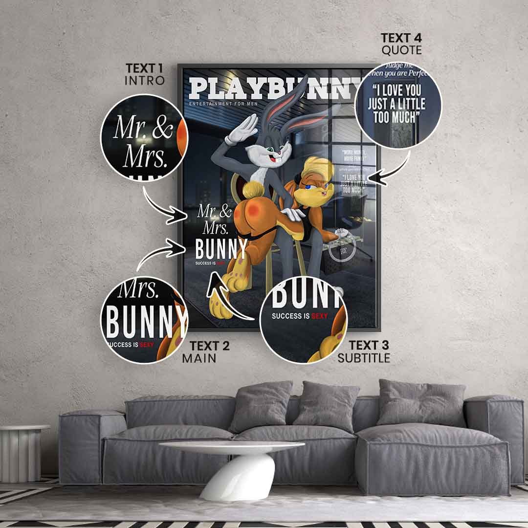 Playbunny Personalizowany - Szkło akrylowe