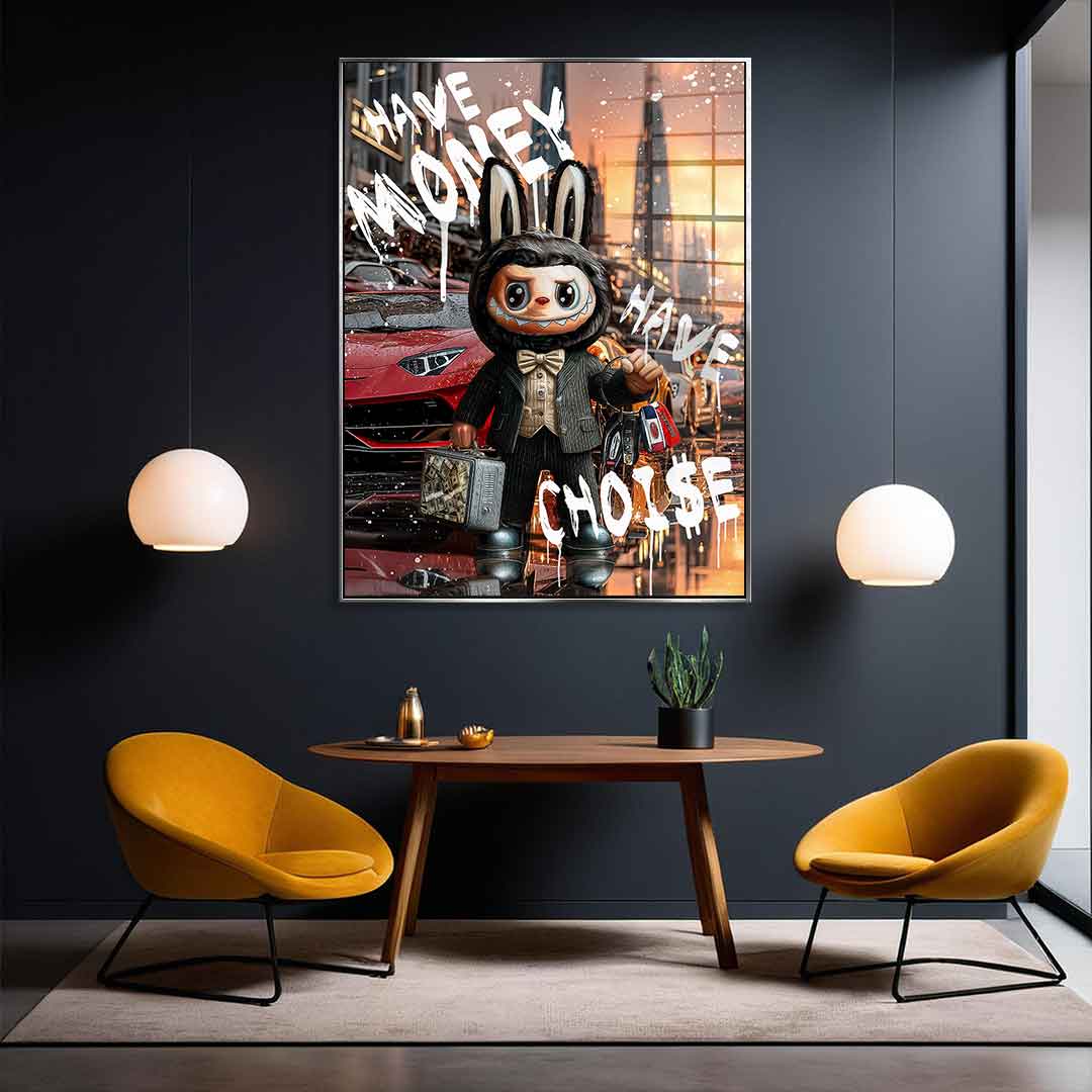 Rich Labubu - Acrylglas