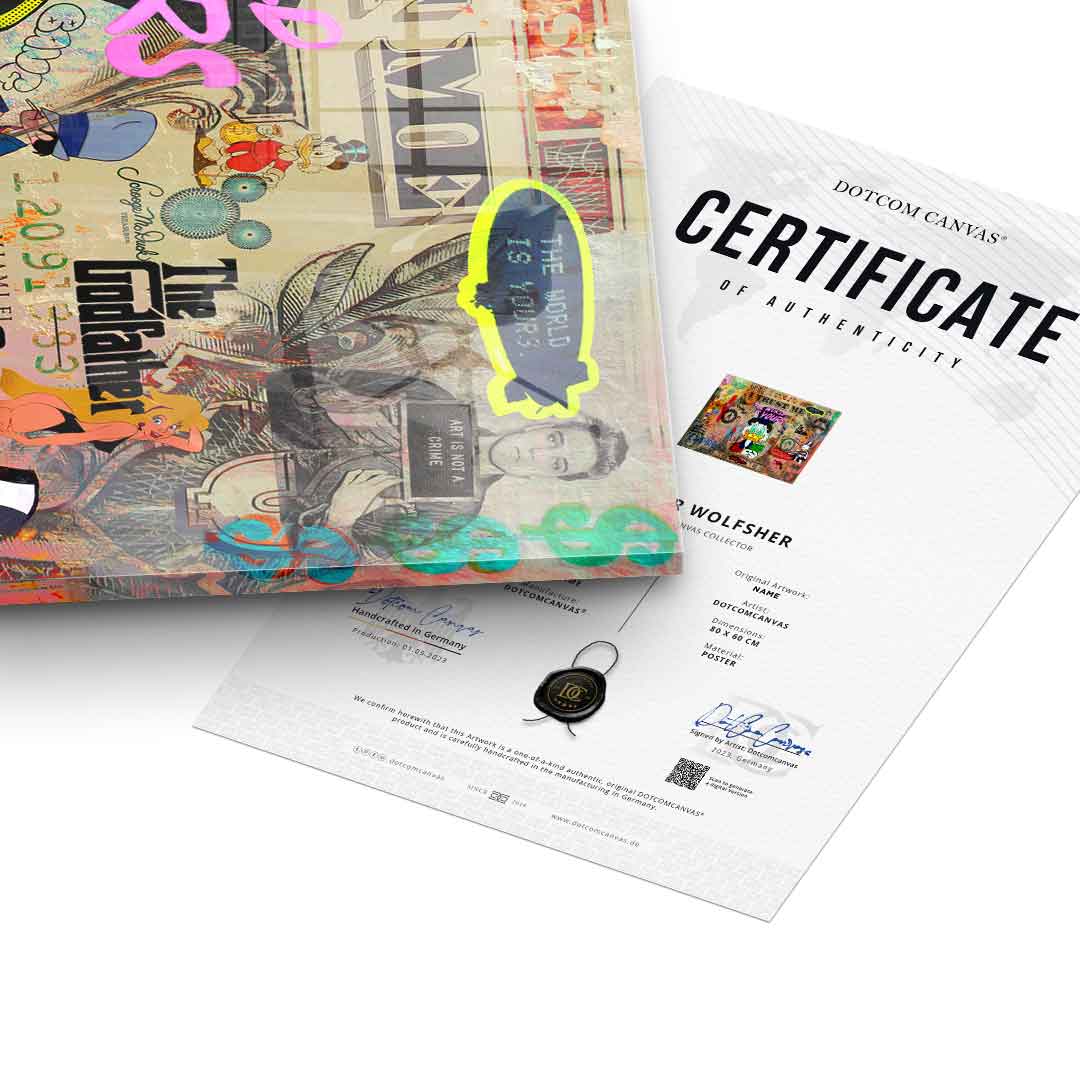 SCROOGE LIFE IS INSANE - Acrylglas