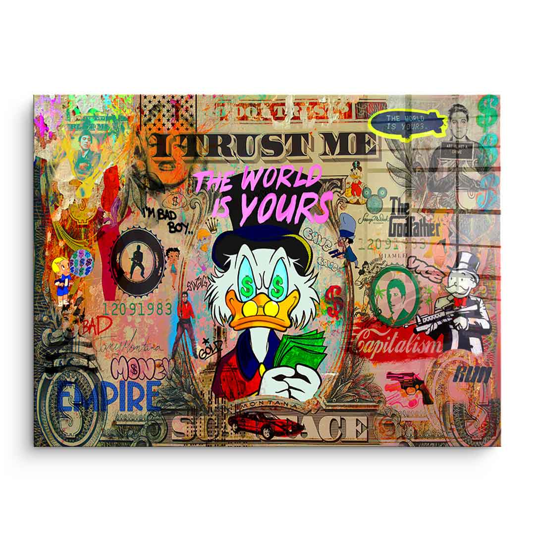 SCROOGE LIFE IS INSANE - Acrylglas