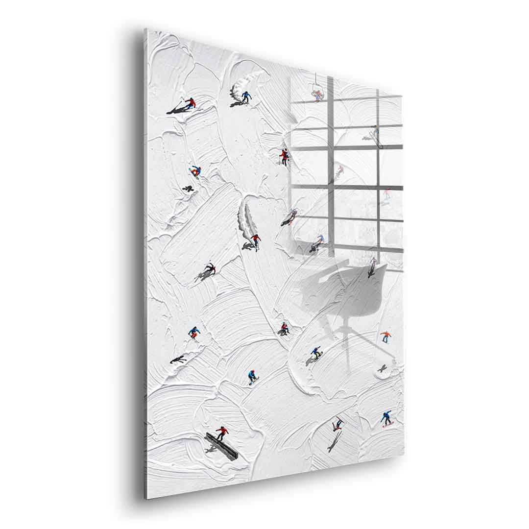 Skis or snowboard - Acrylglas