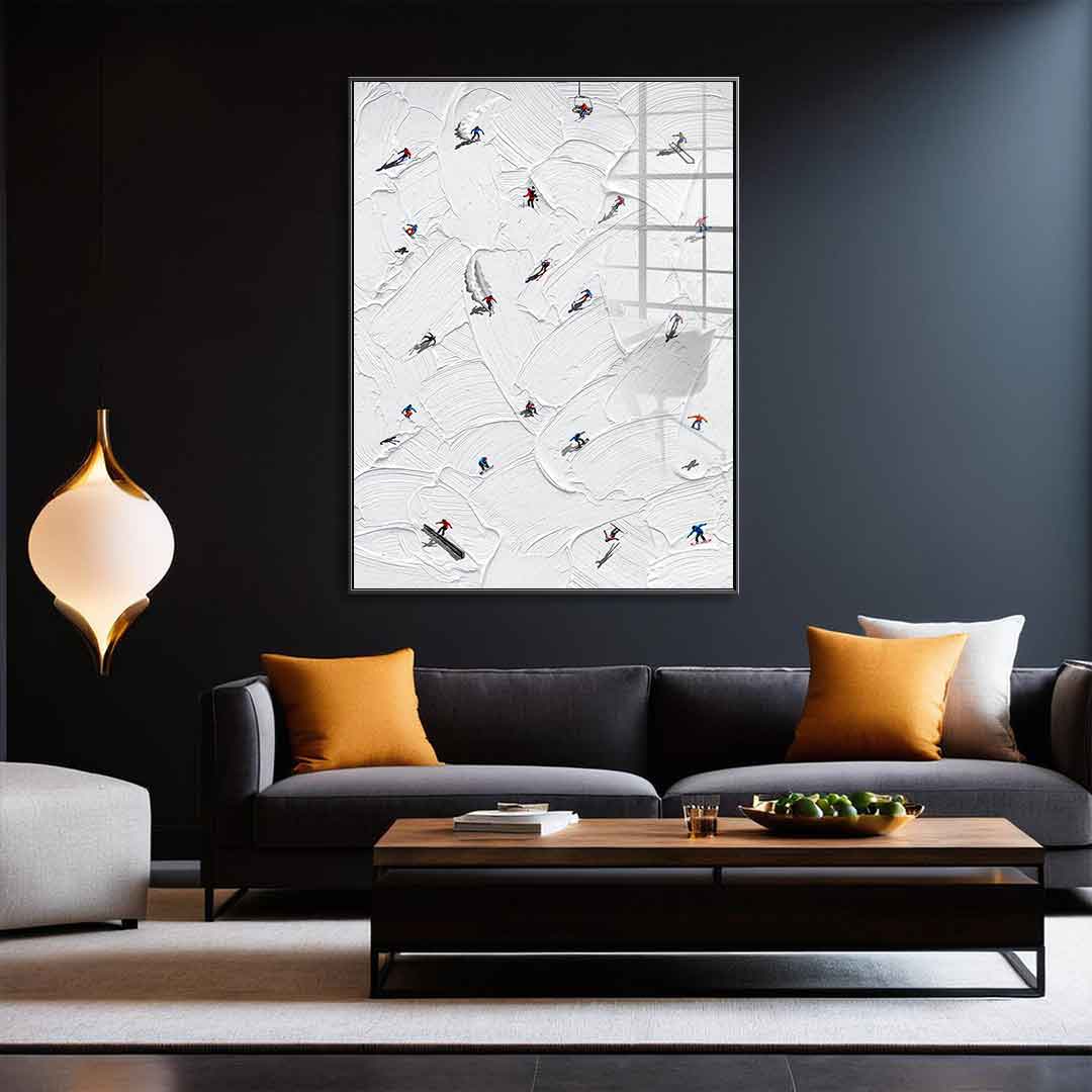 Skis or snowboard - Acrylglas