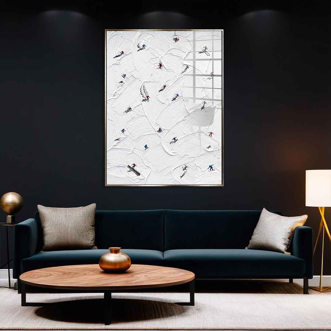 Skis or snowboard - Acrylglas