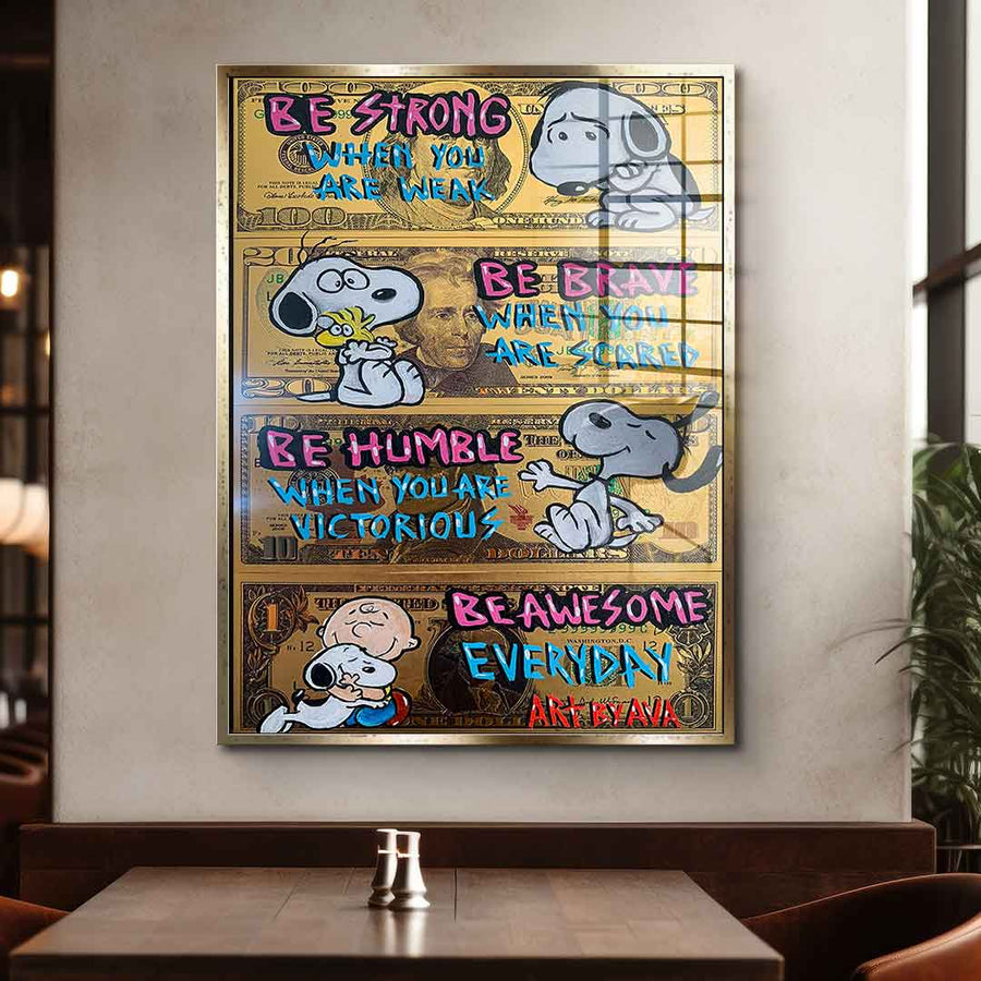 Niesamowity Snoopy - Szkło akrylowe