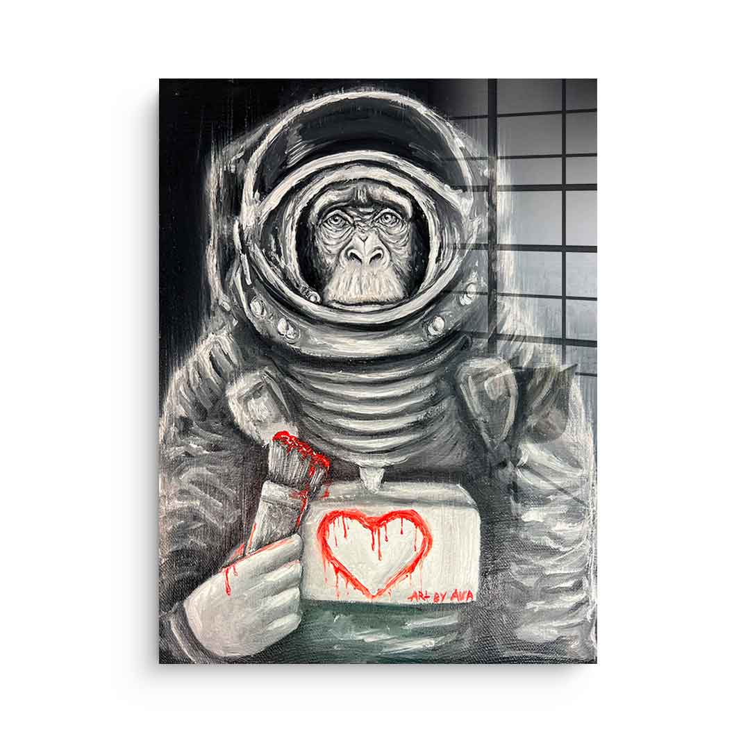 Space Monkey - Acrylic glass