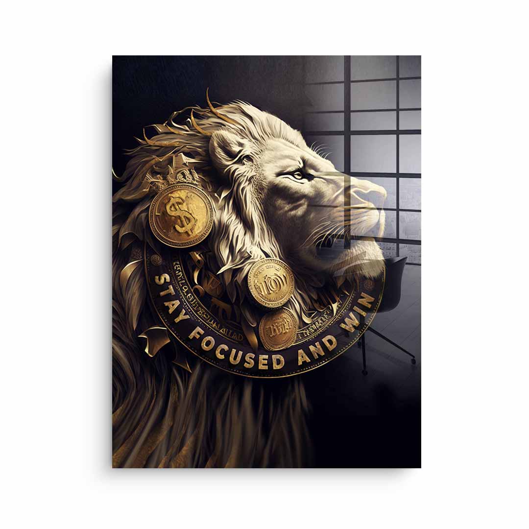 Stay Focused and Win - Acrylglas