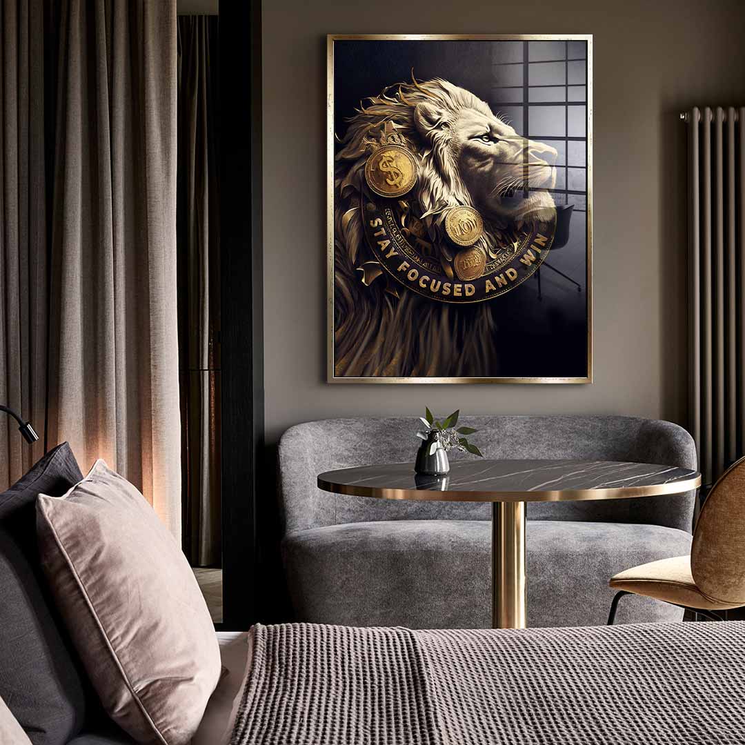 Stay Focused and Win - Acrylglas