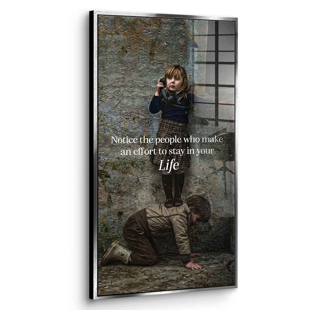 Steadfast Support - Acrylglas