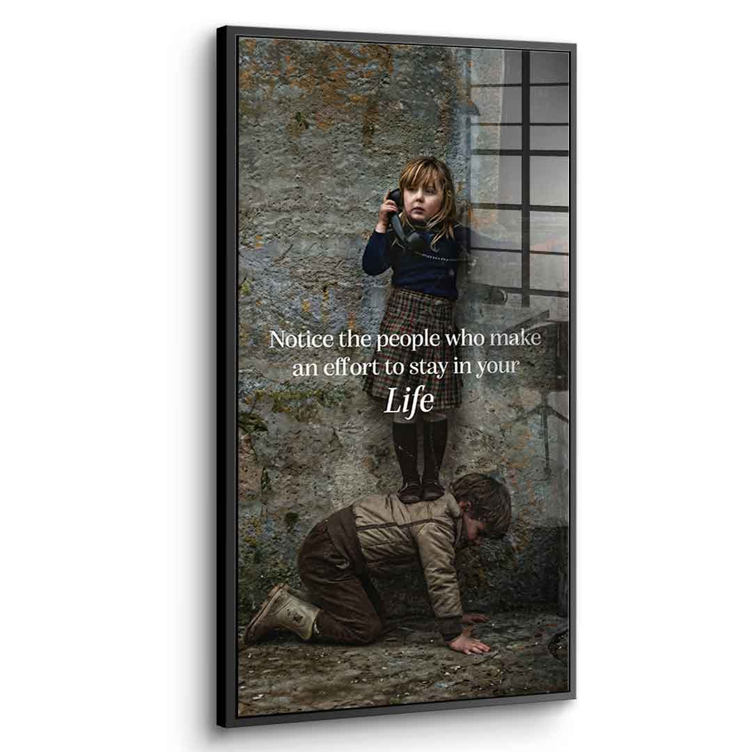 Steadfast Support - Acrylglas