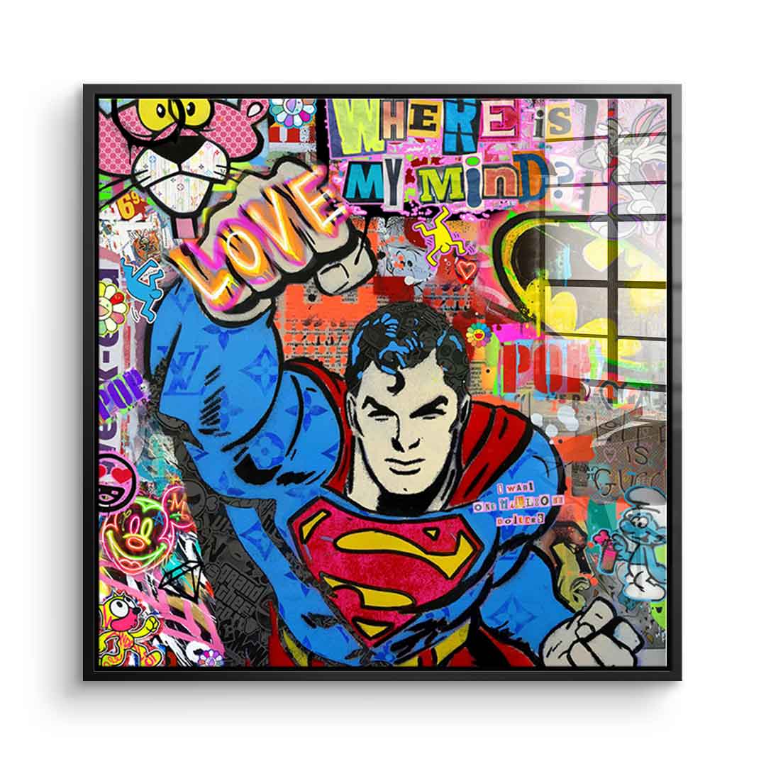 Superman Love - Acrylic Glass