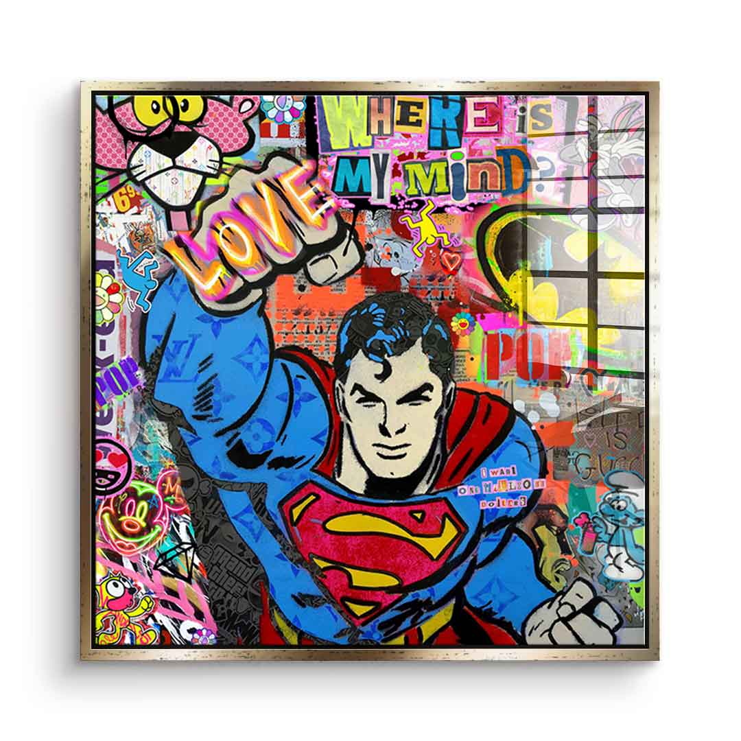 Superman Love - Acrylic Glass