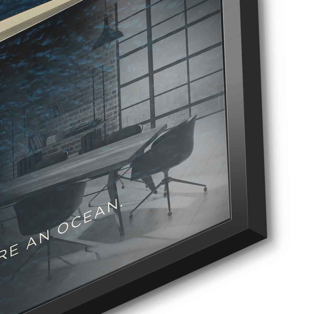 Teamwork #Rowing - Acrylic glass