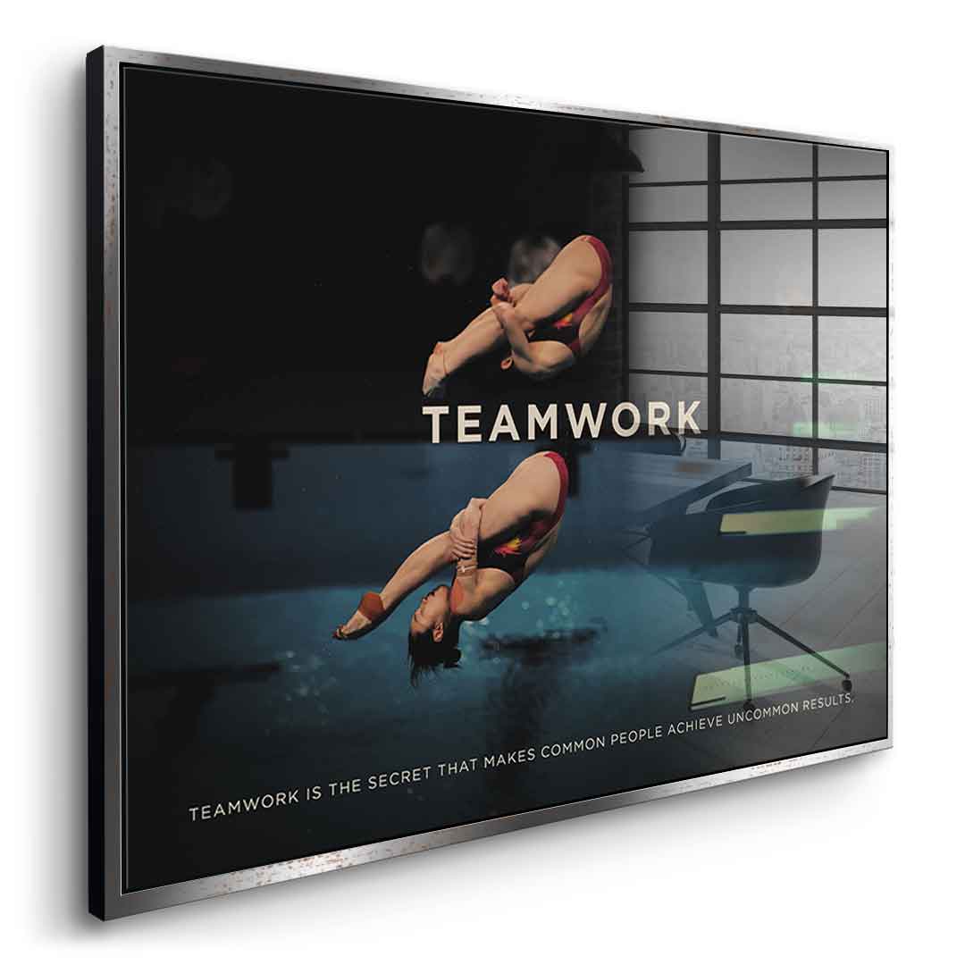 Teamwork #Diving - Acrylic glass