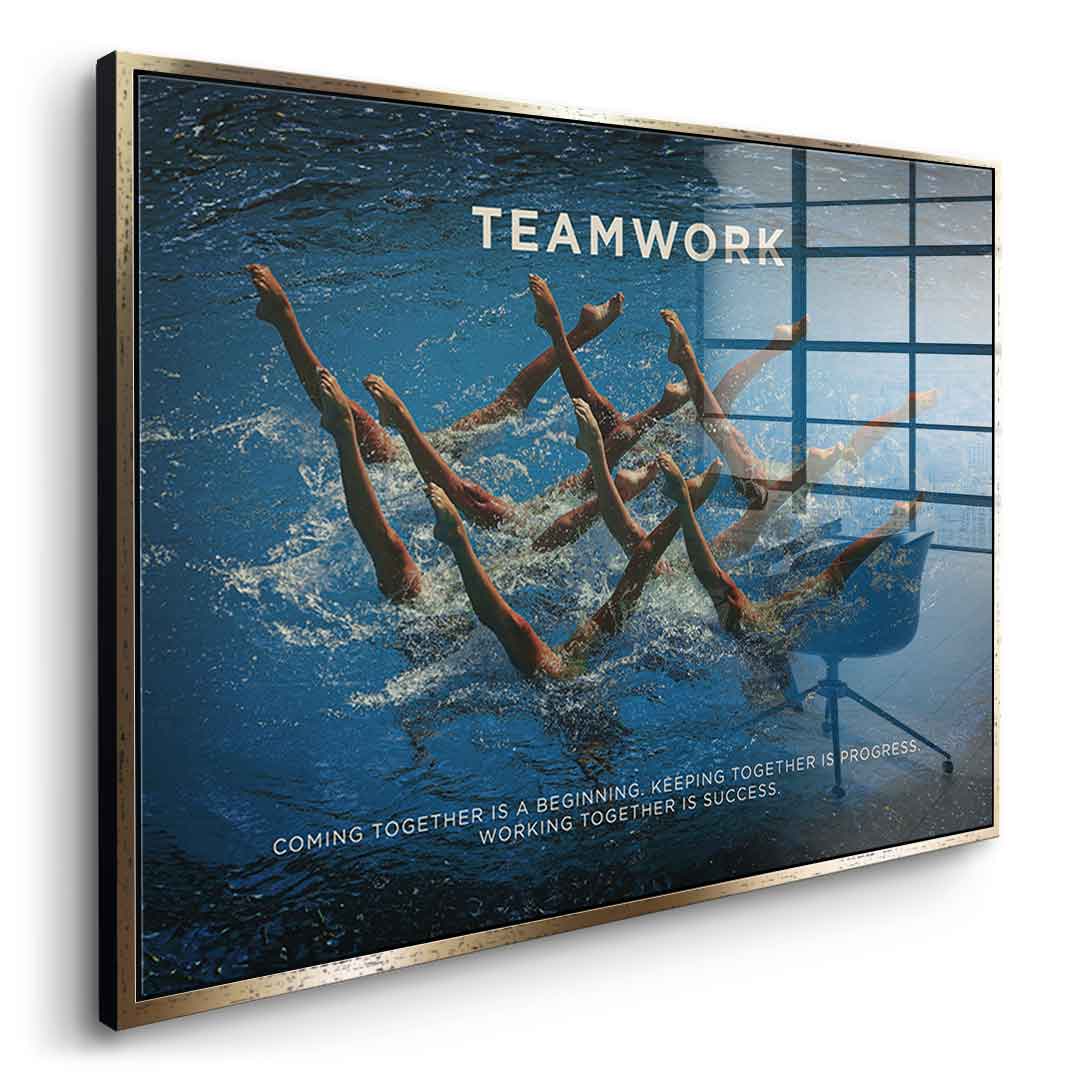 Teamwork #Swimming - Acrylic glass