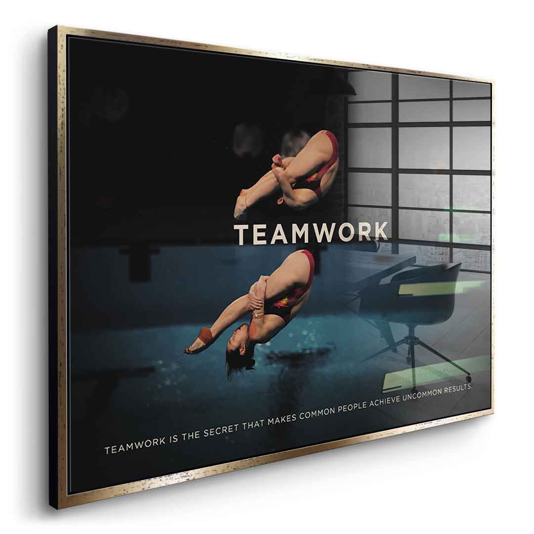 Teamwork #Diving - Acrylic glass